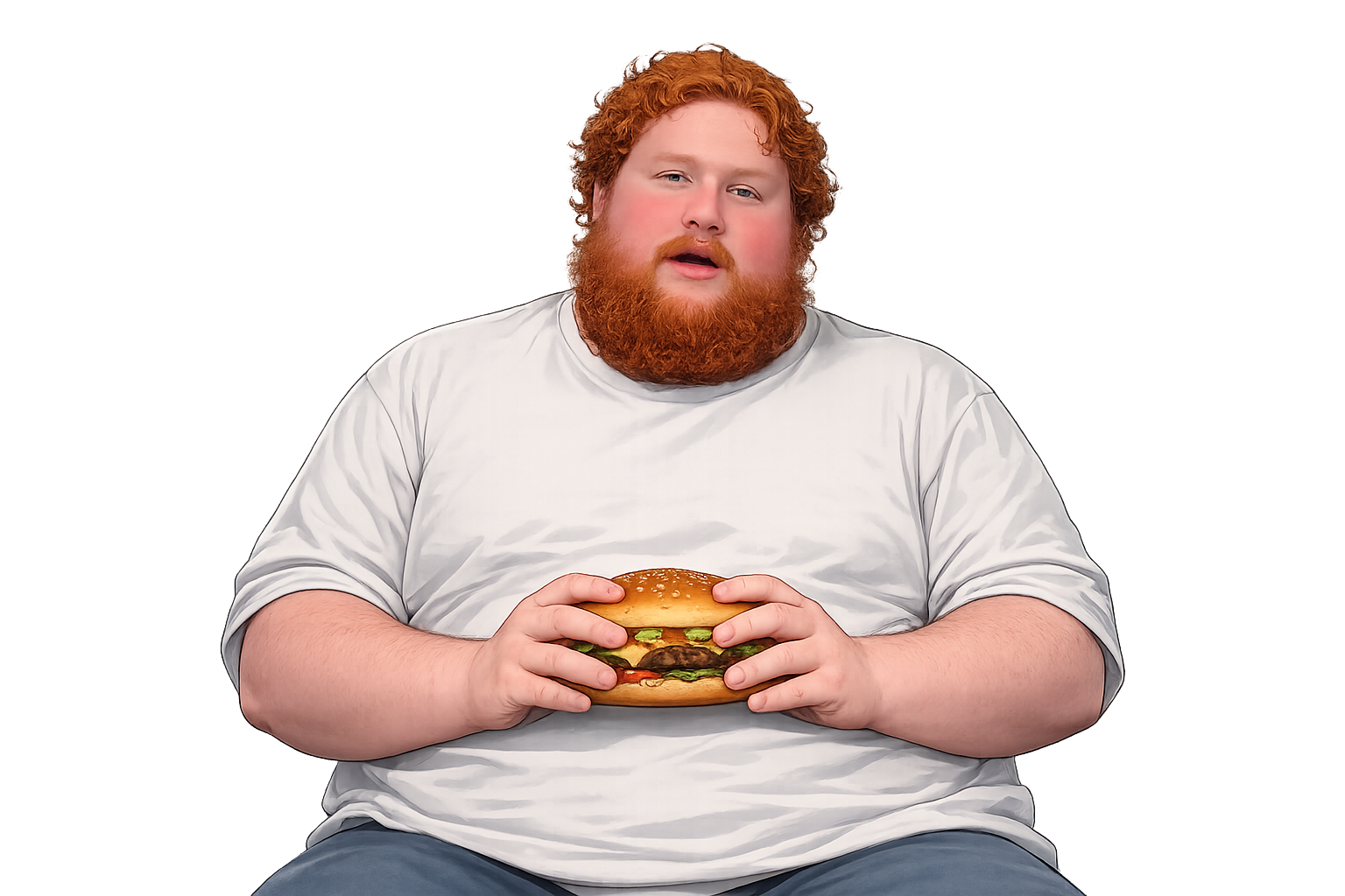 BurgerBinge burger eater taking a burger