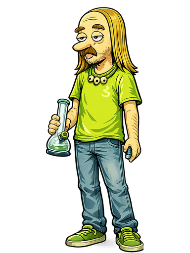 StoneWarz stoner taking a bong hit